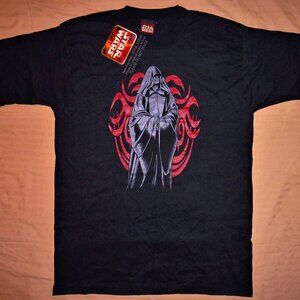 Sith DARTH SIDIOUS Palpatine Star Wars episode I tee shirt vintage deadstock NWT
